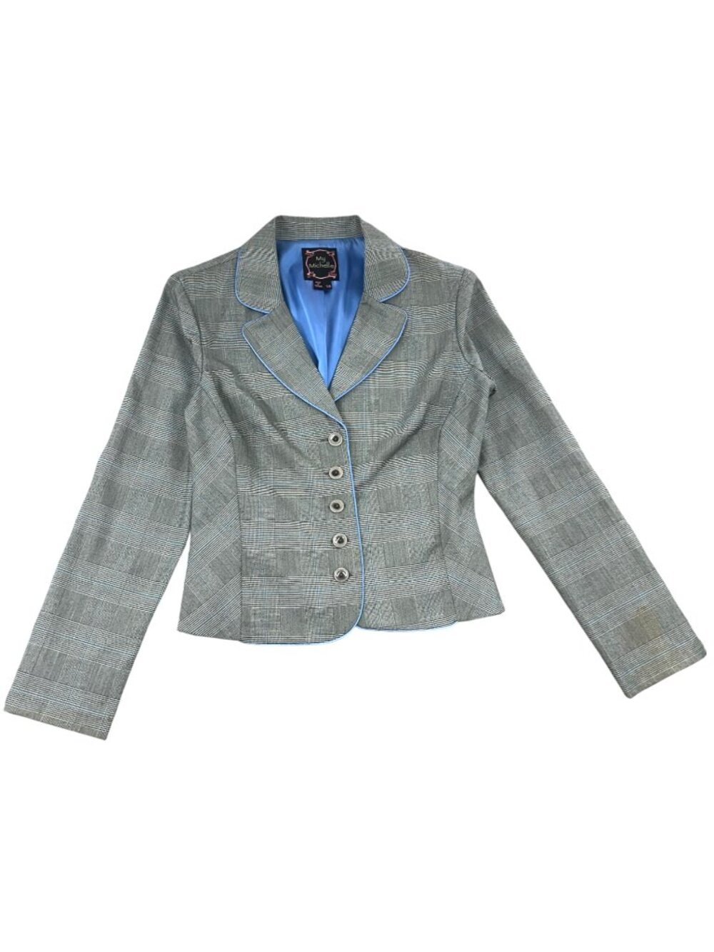 Vintage Y2K My Michelle Grey Plaid Skirt Suit - Picture 3 of 11